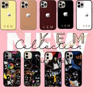 Apple iPhone Case Set - Yellow, Brown, Black, White